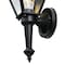 Westinghouse Fixture Wall Outdoor 100W Lantern, Matte Black Steel Clear Glass Panels 6698300 - alternate 3